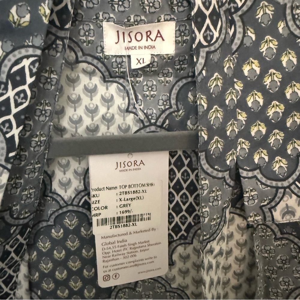 JISORA Tie and Dye Print Jharokha Cotton Shrug - Picture 9 of 12